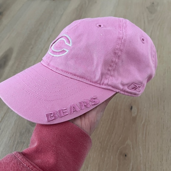 Chicago Bears Pink Reebok NFL Women's Slouch Hat *G28 - Picture 2 of 6